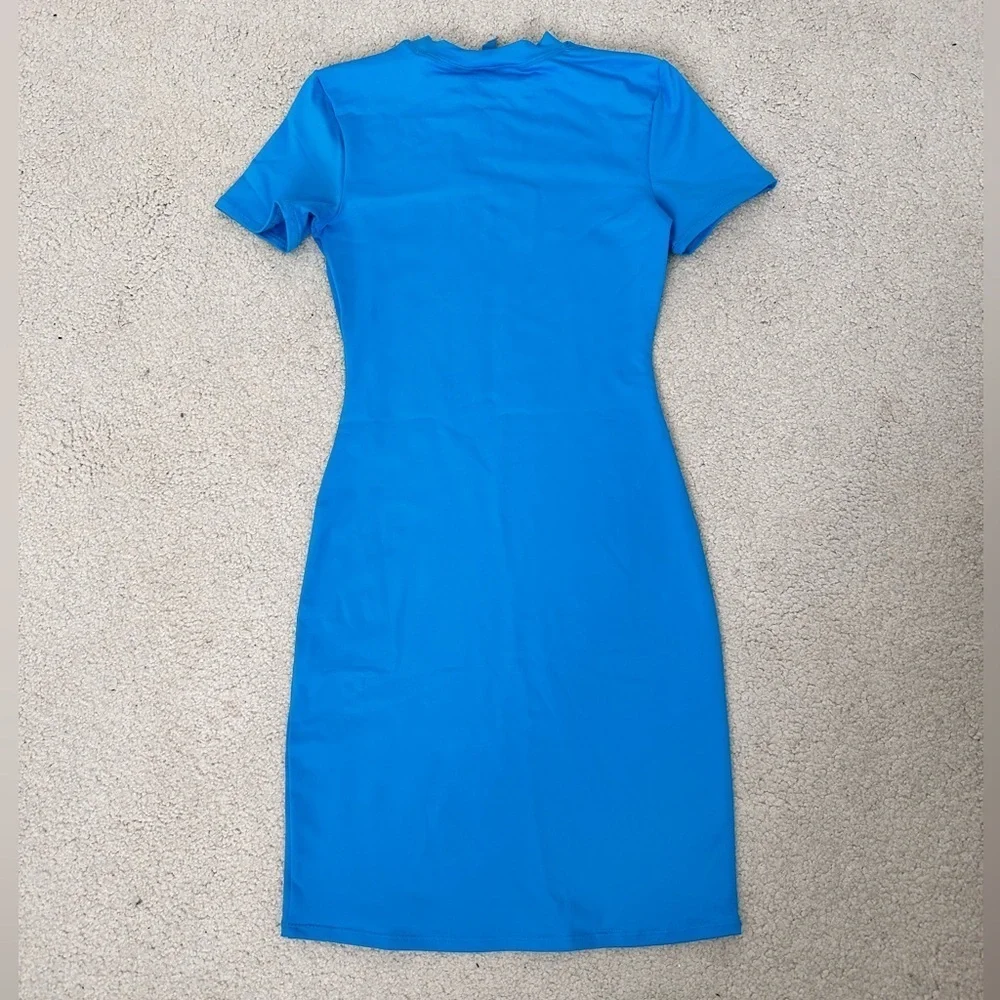 NWT SKIMS Turquoise Recycled Swim Swim Dress Size XXS